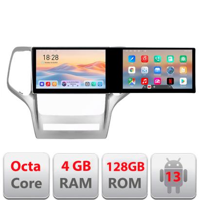 Navigatie Jeep Gran Cherokee 2011-2013 Kit-grche Edotec 2 ecrane  8 core 4+128 21.6 inch Incell android Wifi 5Ghz gps internet 32 CarStore Technology