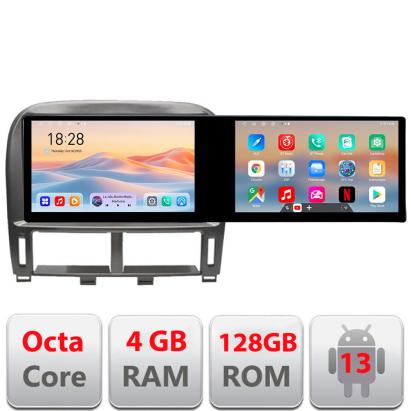 Navigatie Lexus LS 1999-2006 Kit- LS-99 Edotec 2 ecrane  8 core 4+128 21.6 inch Incell android Wifi 5Ghz gps internet CarStore Technology