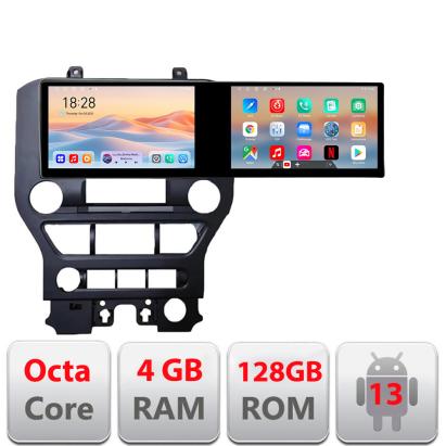 Navigatie Ford Mustang 2015-2020 Kit-MUSTANG Edotec 2 ecrane  8 core 4+128 21.6 inch Incell android Wifi 5Ghz gps internet CarStore Technology
