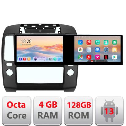 Navigatie Nissan Navara Pathfinder 2005-2010 Kit-nav5 Edotec 2 ecrane  8 core 4+128 21.6 inch Incell android Wifi 5Ghz gps internet CarStore Technology