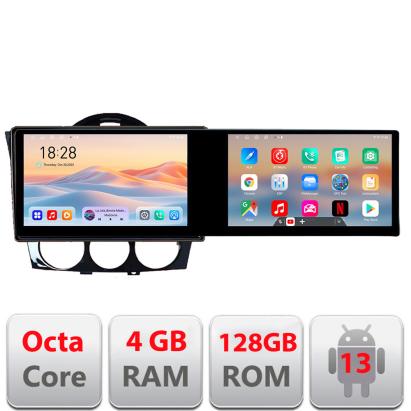 Navigatie Mazda RX8 2008-2011 Edotec 2 ecrane  8 core 4+128 21.6 inch Incell android Wifi 5Ghz gps internet CarStore Technology