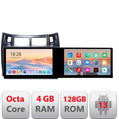 Navigatie Toyota Yaris 2008-2011 Kit-YARIS08 Edotec 2 ecrane  8 core 4+128 21.6 inch Incell android Wifi 5Ghz gps internet CarStore Technology