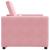 Sofa Pat Unilaterala Roz deschis 90 x 165 x 87 cm Catifea GartenMobel Dekor