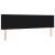 Tăblie cap Pe perete cu headboard Manual Negru 180 cm Catifea GartenMobel Dekor