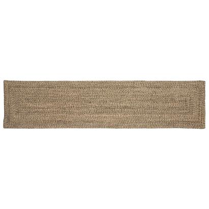 Covor Basketweave Natural și negru 60 x 300 cm Iută GartenMobel Dekor