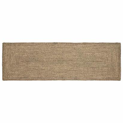 Covor Basketweave Natural și negru 80 x 200 cm Iută GartenMobel Dekor