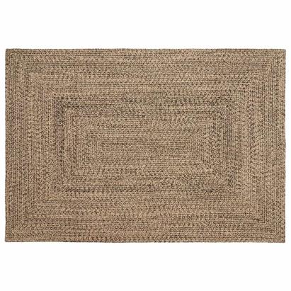 Covor Basketweave Natural și negru 120 x 170 cm Iută GartenMobel Dekor