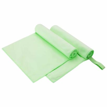 Prosoape Sport 2 pcs Verde 100 x 50 cm Poliester și poliamidă GartenMobel Dekor