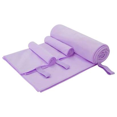 Set de Prosoape Sport 3 pcs Violet Poliester și poliamidă GartenMobel Dekor