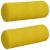 Perne Bolster 2 pcs Galben Ø 25 x 70 cm Țesătură din corduroy GartenMobel Dekor