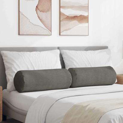 Perne Bolster 2 pcs Gri deschis Ø 25 x 70 cm GartenMobel Dekor