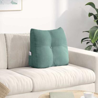 Perna pentru spate Verde Mării 45 x 24 x 50 cm Catifea GartenMobel Dekor