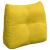 Perna pentru spate Galben 60 x 24 x 50 cm Catifea GartenMobel Dekor