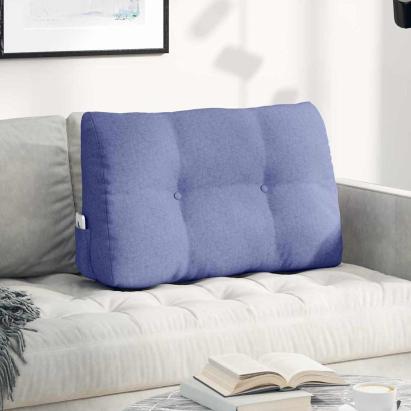 Perna pentru spate Albastru Jeans 80 x 24 x 50 cm țesătură GartenMobel Dekor