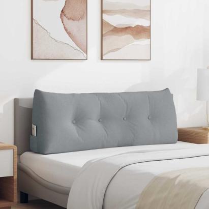 Perna pentru spate Gri deschis 120 x 24 x 50 cm țesătură GartenMobel Dekor