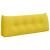 Perna pentru spate Galben Deschis 120 x 24 x 50 cm țesătură GartenMobel Dekor