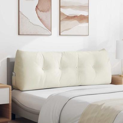 Perna pentru spate Crem 140 x 24 x 50 cm Catifea GartenMobel Dekor