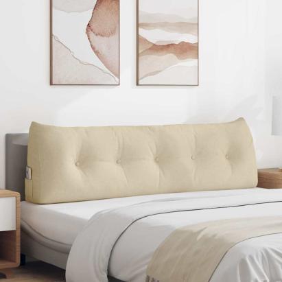 Perna pentru spate Crem 160 x 24 x 50 cm țesătură GartenMobel Dekor