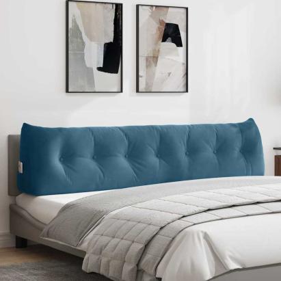 Perna pentru spate albastru 200 x 24 x 50 cm Catifea GartenMobel Dekor