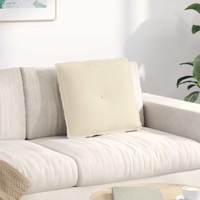 Perna pentru spate Bej 50 x 45 cm Țesătură din microfibră GartenMobel Dekor