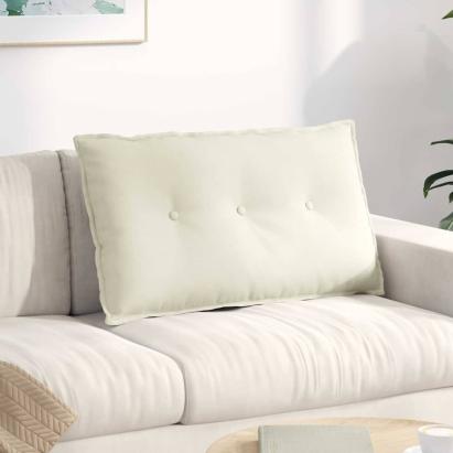 Perna pentru spate Crem 80 x 50 cm Țesătură din corduroy GartenMobel Dekor