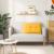 Perna pentru spate Galben Deschis 80 x 50 cm GartenMobel Dekor