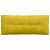 Perna pentru spate Galben 120 x 50 cm Țesătură din corduroy GartenMobel Dekor