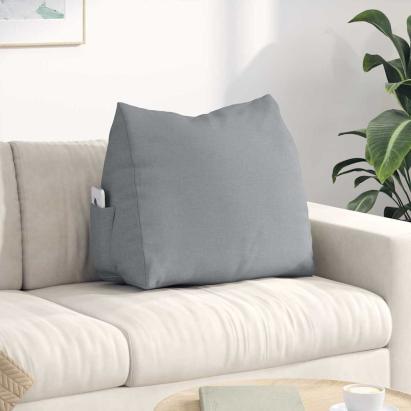 Perna pentru spate Gri deschis 60 x 20 x 50 cm țesătură GartenMobel Dekor