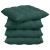 Perne de Șezut 2 pcs Verde închis 40 x 40 x 6 cm țesătură GartenMobel Dekor