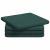 Perne de Șezut 4 pcs Verde închis 40 x 40 x 3 cm țesătură GartenMobel Dekor