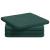 Perne de Șezut 4 pcs Verde închis 40 x 40 x 3 cm Catifea GartenMobel Dekor