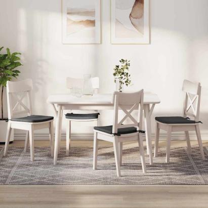 Perne de Șezut 4 pcs Gri închis 40 x 40 x 3 cm GartenMobel Dekor