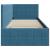 Cadru de pat colțar cu headboard albastru 80 x 200 cm Catifea GartenMobel Dekor