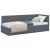 Cadru de pat colțar cu headboard Gri închis 80 x 200 cm Catifea GartenMobel Dekor