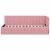 Cadru de pat colțar cu headboard Roz 80 x 200 cm Catifea GartenMobel Dekor