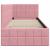 Cadru de pat colțar cu headboard Roz 80 x 200 cm Catifea GartenMobel Dekor