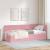 Cadru de pat colțar cu headboard Roz 80 x 200 cm Catifea GartenMobel Dekor