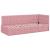 Cadru de pat colțar cu headboard Roz 80 x 200 cm Catifea GartenMobel Dekor