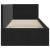 Cadru de pat colțar cu headboard Negru 80 x 200 cm Catifea GartenMobel Dekor