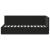 Cadru de pat colțar cu headboard Negru 80 x 200 cm Catifea GartenMobel Dekor