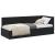 Cadru de pat colțar cu headboard Negru 80 x 200 cm Catifea GartenMobel Dekor