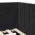 Cadru de pat colțar cu headboard Negru 80 x 200 cm Catifea GartenMobel Dekor