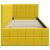 Cadru de pat colțar cu headboard Galben 80 x 200 cm Catifea GartenMobel Dekor