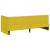 Cadru de pat colțar cu headboard Galben 80 x 200 cm Catifea GartenMobel Dekor