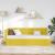 Cadru de pat colțar cu headboard Galben 80 x 200 cm Catifea GartenMobel Dekor