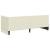 Cadru de pat colțar cu headboard Crem 80 x 200 cm Catifea GartenMobel Dekor