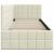 Cadru de pat colțar cu headboard Crem 80 x 200 cm Catifea GartenMobel Dekor