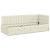 Cadru de pat colțar cu headboard Crem 80 x 200 cm Catifea GartenMobel Dekor
