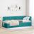 Cadru de pat colțar cu headboard Turcoaz 80 x 200 cm Catifea GartenMobel Dekor
