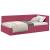 Cadru de pat colțar cu headboard bordo 100 x 200 cm Catifea GartenMobel Dekor